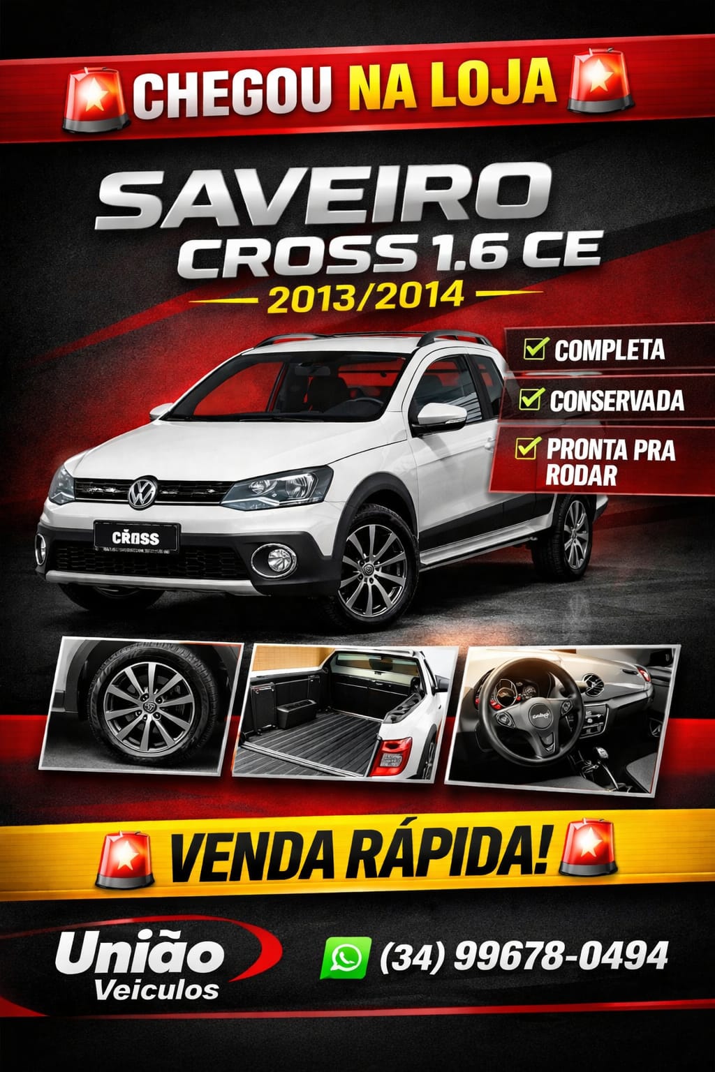 Volkswagen Saveiro CROSS 1.6 Mi Total Flex 8V CE