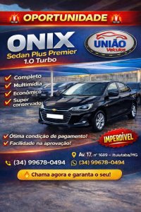 Chevrolet ONIX SED. Plus PREM. 1.0 12V TB Flex Aut